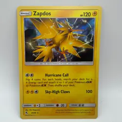 Pokemon TCG Zapdos Holo Holo Rare Hidden Fates 24/68 NM - Image 1