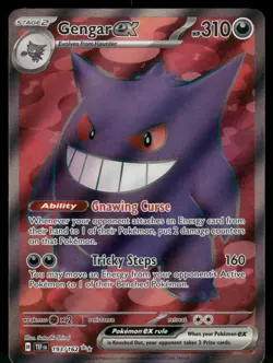 2024 Gengar ex - 193/162 Ultra Rare Holo NM SV05: Temporal Forces Pokemon - Image 1