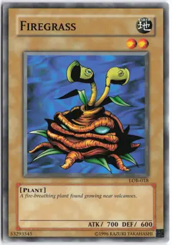 Yugioh - Firegrass LOB-018 Unlimited - The Legend of Blue Eyes White Dragon - Image 1