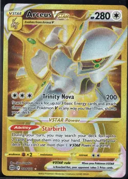 Arceus VStar Gold Secret Rare 184/172 Brilliant Stars Pokemon TCG 2022 NM - Image 1