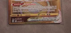 Pokemon TCG Arceus VSTAR Card 184/172 Brilliant Stars Gold Secret Rare NM - Image 3