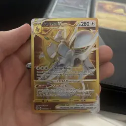 Pokemon TCG Arceus VSTAR 184/172 SWSH09: Brilliant Stars Secret Rare Gold Holo - Image 1