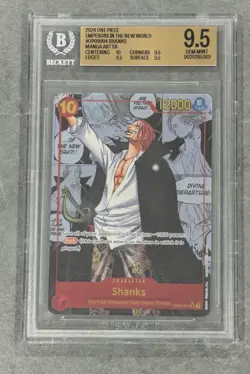 2024 One Piece CCG-Shanks Manga SR (OP09-004)-Emperor's In The New World-BGS 9.5 - Image 1
