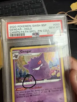 Gengar SWSH052 Black Star Promo Ultra Rare Holo Card PSA 10 Swirl 💫 - Image 3