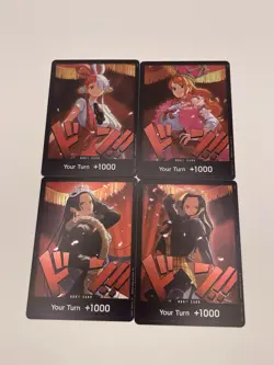 ONE PIECE TCG EB03 Nami, Uta, Nico Robin, Boa Hancock DON!! CARD FOIL NM English - Image 1