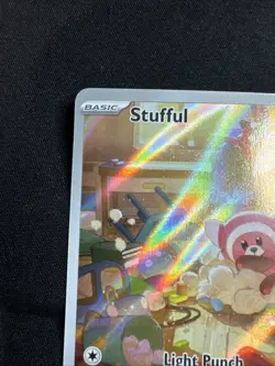Pokemon Stufful 154/132 ME01 Mega Evolution Full Art Rare Holo TCG Card - Image 5