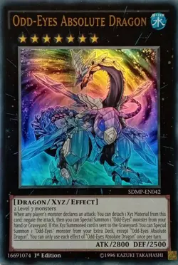 SDMP-EN042 ODD-EYES ABSOLUTE DRAGON ULTRA RARE 1ST EDITION YuGiOh CARD - Image 1