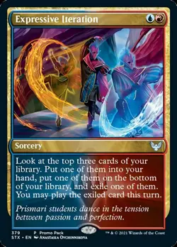 Expressive Iteration (Promo Pack) [Strixhaven: School of Mages] Magic MTG - Image 1