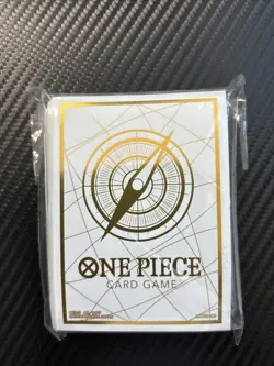 ONE PIECE Card Game Official Sleeves White Gold 70pcs - Image 1