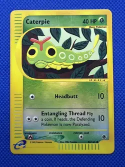 Pokemon Card - Caterpie Expedition 96/165 Common Reverse Holo - Image 1