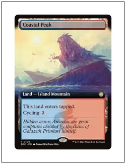 1x Coastal Peak, Extended Art, Magic the Gathering MTG NM - Image 1