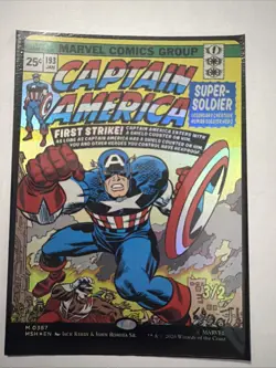 Captain America, Super-Soldier (0387) Foil Borderless M MTG Marvel Super NP - Image 1