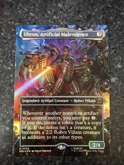 Ultron, Artificial Malevolence (Borderless) Foil M Marvel Super Heroes 344 NM - Image 1