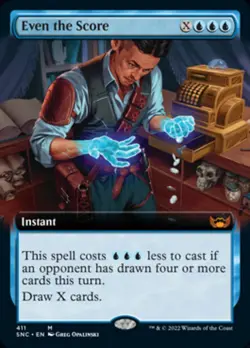 Even the Score (Extended Art) [Streets of New Capenna] Magic MTG - Image 1
