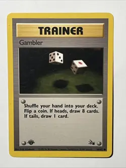Gambler Pokemon Trainer 1st Edition Fossil Series 60/62 - Image 2