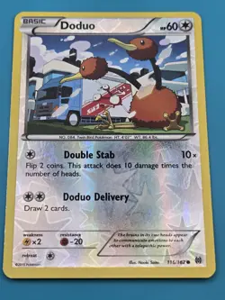 Pokemon Card Doduo 116/162 Reverse Holo XY BREAKthrough 2015 LP - Image 1