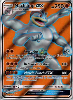 Pokemon Machamp GX (Full Art) Holo Ultra Rare SM - Burning Shadows 135/147 LP - Image 1