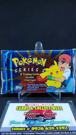 Pokemon SEALED - ASH, PIKACHU, JESSIE & JAMES (TOPPS SERIES 2) YR.2000 "3 PACKS" - Image 2
