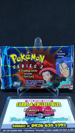 Pokemon SEALED - ASH, PIKACHU, JESSIE & JAMES (TOPPS SERIES 2) YR.2000 "3 PACKS" - Image 3