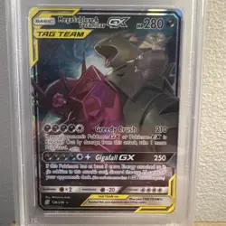 SM Unified Minds Mega Sableye & Tyranitar GX TAG TEAM 126/236 Holo PSA 10 - Image 3