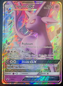JUMBO Espeon GX Oversized Promo SM35 Full Art Holo 2017 Pokemon HP/DMG - Image 1