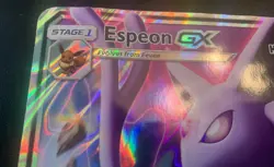 JUMBO Espeon GX Oversized Promo SM35 Full Art Holo 2017 Pokemon HP/DMG - Image 3