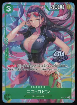 Nico Robin (Asia Promo) P-111 - One Piece Japanese Promotion Cards - Promo (NM) - Image 1