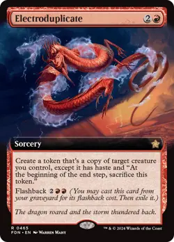Electroduplicate (Extended Art) [Foundations] Magic MTG - Image 1