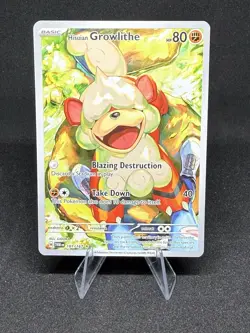 Pokemon TCG Hisuian Growlithe 181/167 Twilight Masquerade Illustration Rare NM-M - Image 1