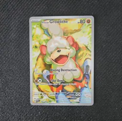 Hisuian Growlithe 181/167 Twilight Masquerade Illustration Rare Pokemon TCG - NM - Image 1