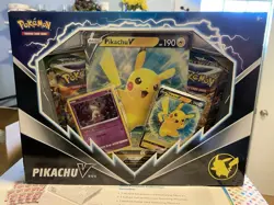 Pokemon Pikachu V Box 2x Evolving Skies Booster Pack 2x Brilliant Stars RARE New - Image 1