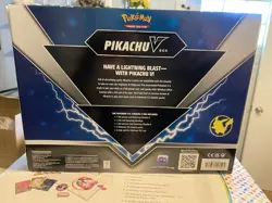 Pokemon Pikachu V Box 2x Evolving Skies Booster Pack 2x Brilliant Stars RARE New - Image 2