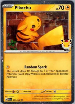 Pikachu (Pokemon Day 2026) 051/162 Common Miscellaneous Cards & Products NM - Image 1