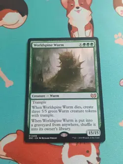 MTG Magic the Gathering - Worldspine Wurm - Duskmourn Commander - Image 1