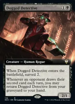 Dogged Detective (Extended Art) [Streets of New Capenna Commander] Magic MTG - Image 1