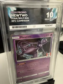Pokemon mewtwo 184/SM-P KFC Promo Indonesian exclusive ACE10 POP 15! perfect sub - Image 2