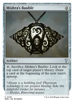 Mishra's Bauble (White Border) [Mystery Booster 2] Magic MTG - Image 1