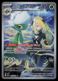 Cynthia's Roserade 184/182 - Pokemon Destined Rivals - Illustration Rare (NM) - Image 1