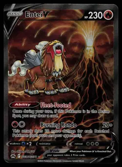 Entei V GG36/GG70 - Pokemon Crown Zenith Galarian Gallery - Holo Rare (NM) - Image 1