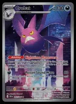 Crobat 093/086 - Pokemon Chaos Rising - Illustration Rare (NM) - Image 1