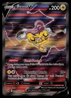 Raikou V GG41/GG70 - Pokemon Crown Zenith Galarian Gallery - Holo Rare (NM) - Image 1