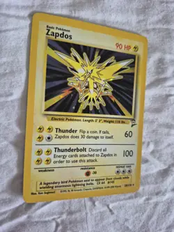 Pokemon Zapdos 20/130 Holo Base Set 2 II 2000 NM - Image 3