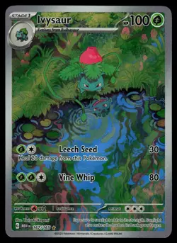 Ivysaur 167/165 - Pokemon 151 - Illustration Rare (NM) - Image 1