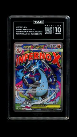 TAG 10 PRISTINE Mega Charizard X ex 223/193 - Mega Dream ex - Mega Attack Rare - Image 1