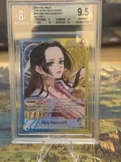One Piece CCG Boa Hancock ALT ART Leader Op14-041 BGS 9.5 GEM MINT - Image 1