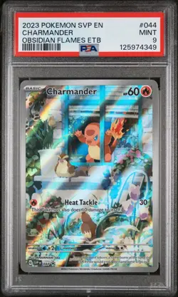 12023 POKEMON SVP EN-SV BLACK STAR PROMO 044 CHARMANDER OBSIDIAN FLAMES - PSA 9 - Image 1