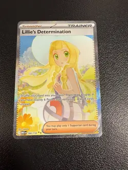 Pokemon TCG Lillie’s Determination SIR 184/132 ENGLISH NM Mega Evolution ME01 - Image 1