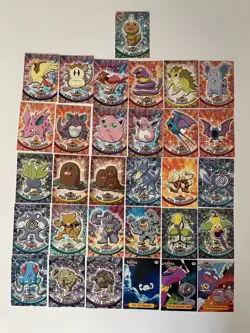 1999 Pokemon Topps Collection 31 Cards Black Logo 31/90 set vintage Rare - Image 1
