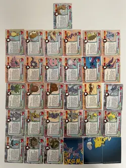 1999 Pokemon Topps Collection 31 Cards Black Logo 31/90 set vintage Rare - Image 2