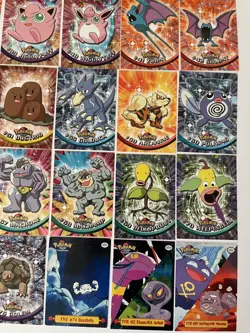 1999 Pokemon Topps Collection 31 Cards Black Logo 31/90 set vintage Rare - Image 5